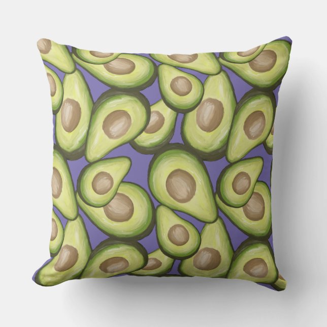 Gourmet Fresh Cut Vegan Avacados Cushion (Front)