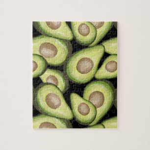 Gourmet Fresh Cut Vegan Avacados Jigsaw Puzzle