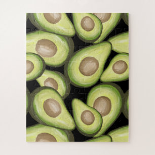 Gourmet Fresh Cut Vegan Avacados Jigsaw Puzzle