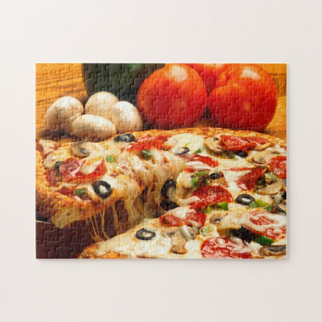 Gourmet Italian Pizza Jigsaw Puzzle (Horizontal)
