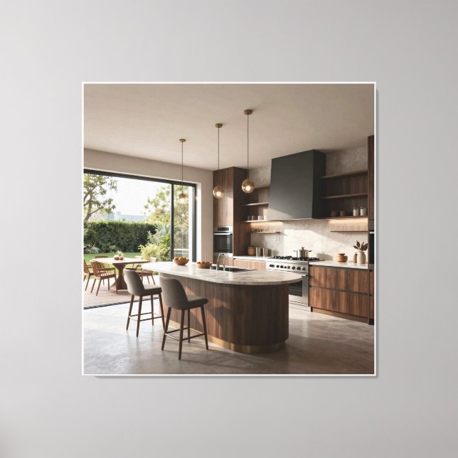 Gourmet Summer Kitchen Retreat Canvas Print (Front)