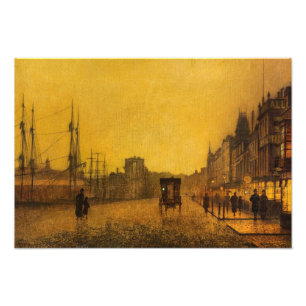 Gourock Dock, Glasgow by John Atkinson Grimshaw Photo Print