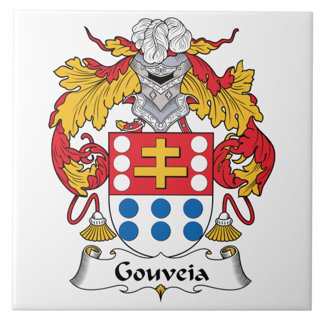 Gouveia Family Crest Tile (Front)