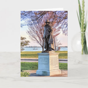 Gov. Bradford and Mayflower II shallop  Card