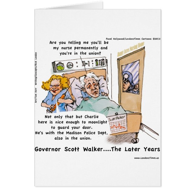 Gov Scott Walker Funny Satirical Gifts Tees Etc (Front)