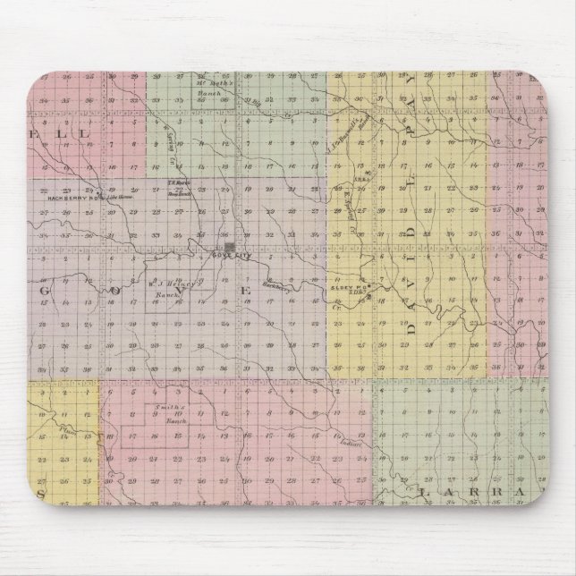 Gove County, Kansas Mouse Mat (Front)
