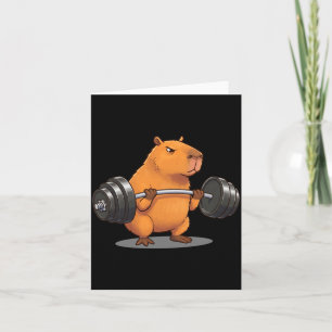 Government Agencydlift Capybara Gym Funny Fitness Card