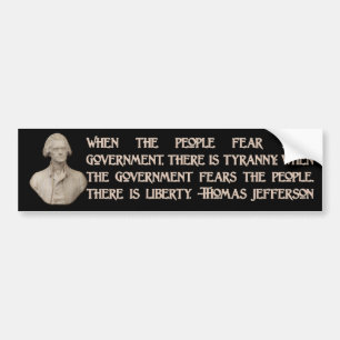 Government and the People Bumper Sticker