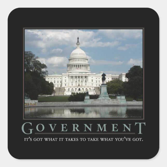 Government Demotivational Sticker Set (Front)