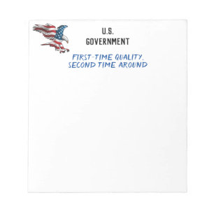 Government Funny Notepad