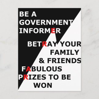 Government Informer Postcard