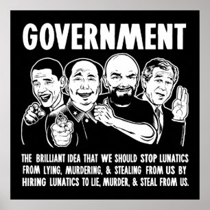 Government Lunatics Poster