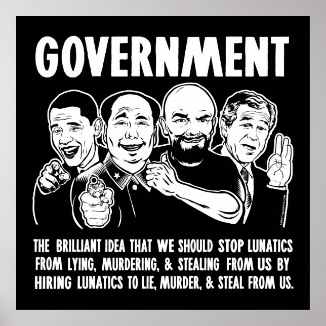 Government Lunatics Poster (Front)