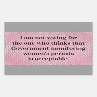 Government Monitoring Rectangular Sticker