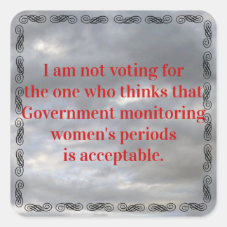 Government Monitoring Square Sticker