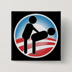 Government Obama Style 15 Cm Square Badge