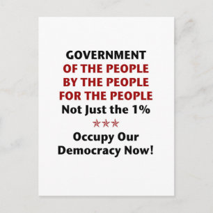 Government Of the People Postcard