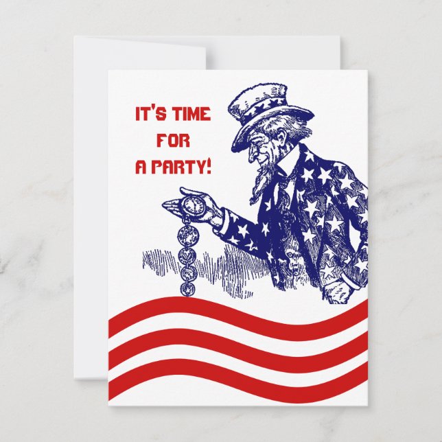 GOVERNMENT OR MILITARY RETIREMENT PARTY INVITATION (Front)