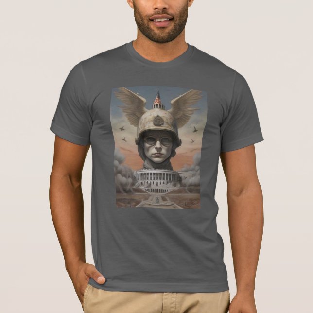 Government Psyop AI Design T-Shirt (Front)