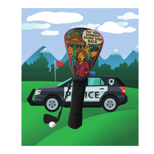 Government Put Your Hands Behind Your Back Golf Head Cover (Creator Uploaded)