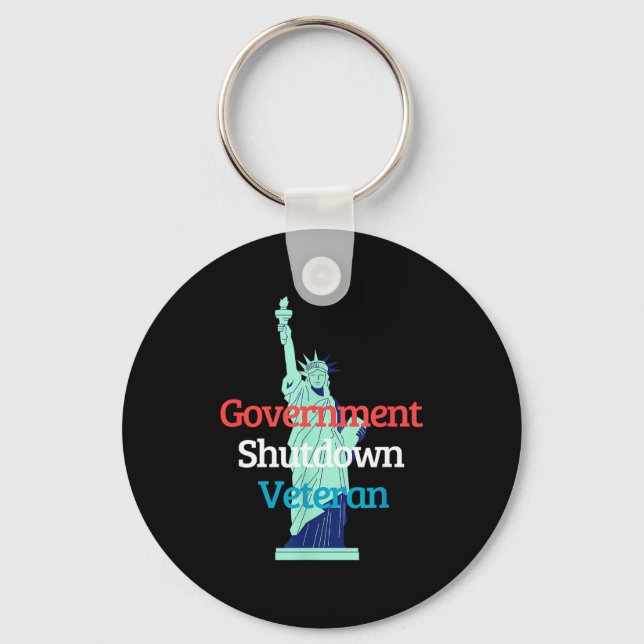 Government Shutdown Veteran  Key Ring (Front)