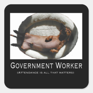 Government Worker Stickers