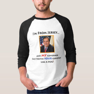 Governor Chris Christie Baseball Jersey T-Shirt