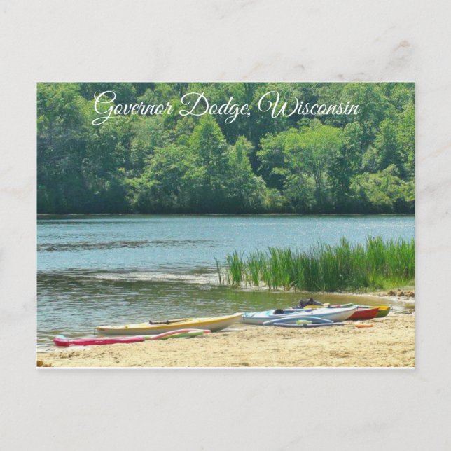 Governor Dodge Wisconsin State Park Postcard (Front)