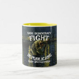 GOVERNOR FBI FEMA AFFORDABILITY COST PRICE ECONOMY Two-Tone COFFEE MUG