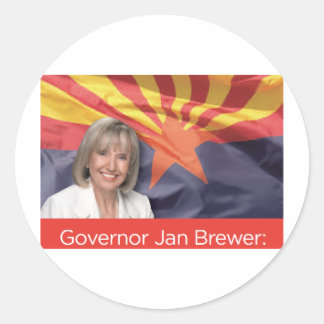 Governor Jan Brewer Classic Round Sticker