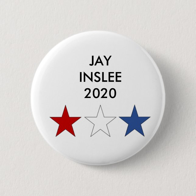 Governor Jay Inslee 2020 Presidential Button (Front)