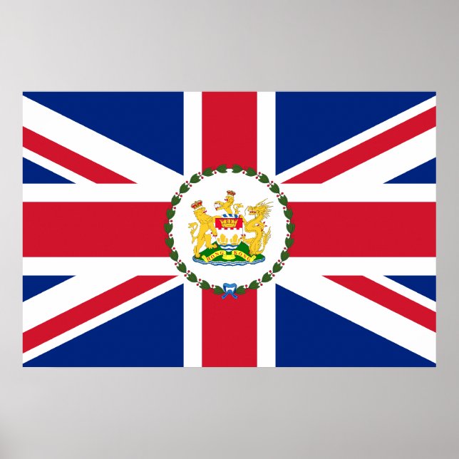 Governor Of Hong Kong, China flag Poster (Front)