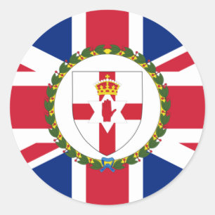 Governor Of Northern Ireland, United Kingdom flag Classic Round Sticker