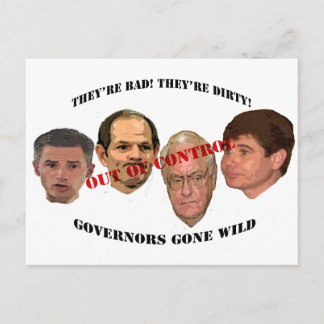 governors gone wild postcard