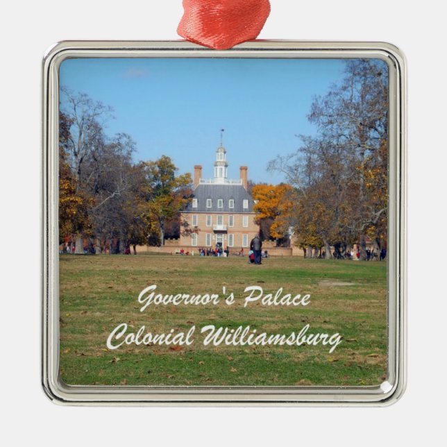 Governor's Palace, Colonial Williamsburg Metal Tree Decoration (Front)