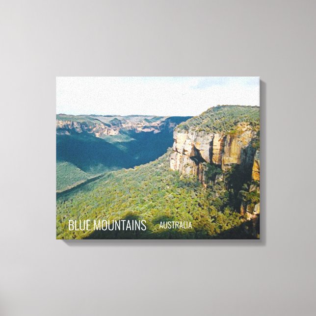 Govetts Leap Blue Mountains Australia travel Canvas Print (Front)