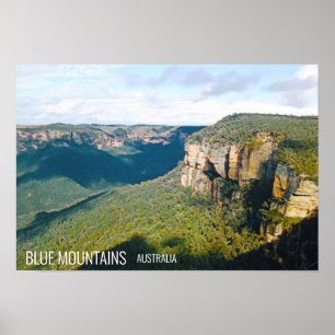 Govetts Leap Blue Mountains Australia travel Poster