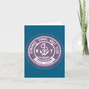 Gowanus C Boat Club Funny Brooklyn New York So Card