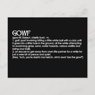 Gowf Postcard