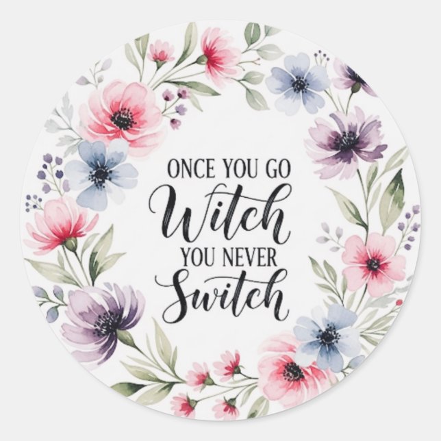 GoWitch  Classic Round Sticker (Front)