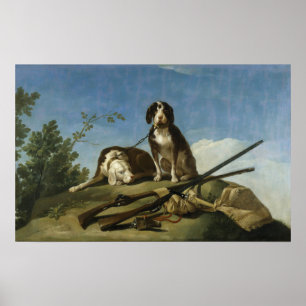 Goya - Dogs On Leash 1775 Poster