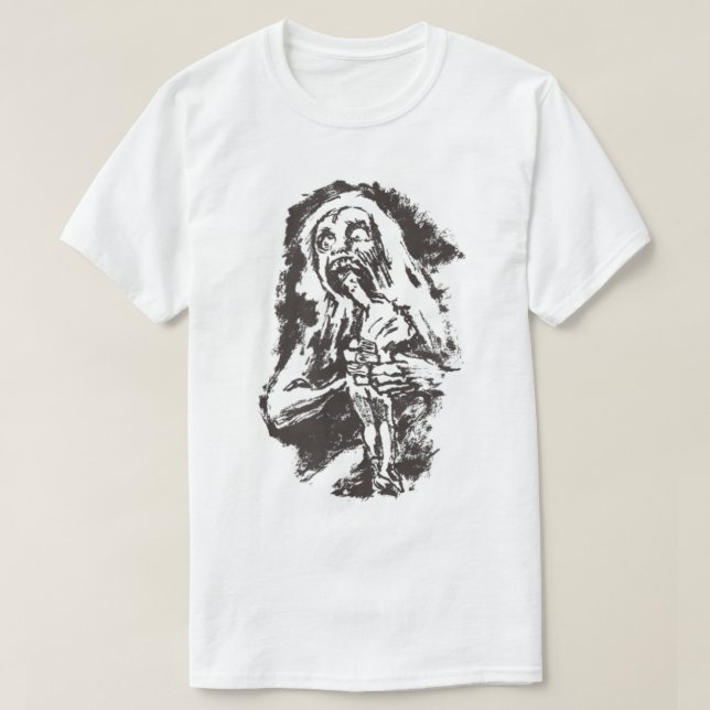 GOYA Halloween Literary Saturn Devouring His Son F T-Shirt (Design Front)