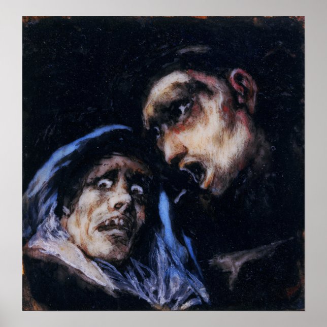 Goya - Monk Talking To An Old Woman Poster (Front)