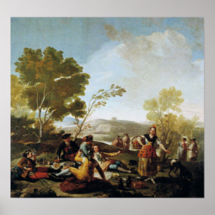 Goya - Picnic On Banks Of Manzanares 1776 Poster