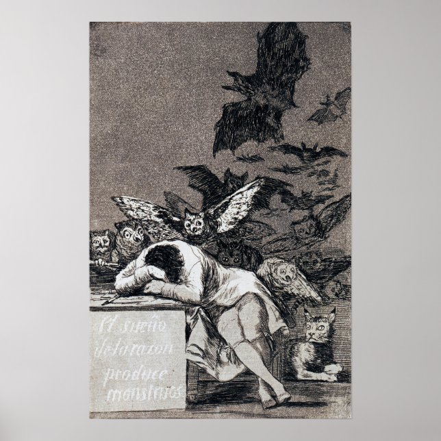 Goya - Sleep Of Reason Produces Monsters 1799 Poster (Front)
