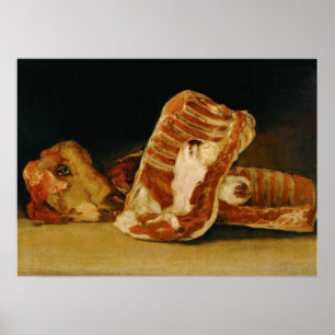 Goya - Still Life With Head Of Ram 1810 Poster