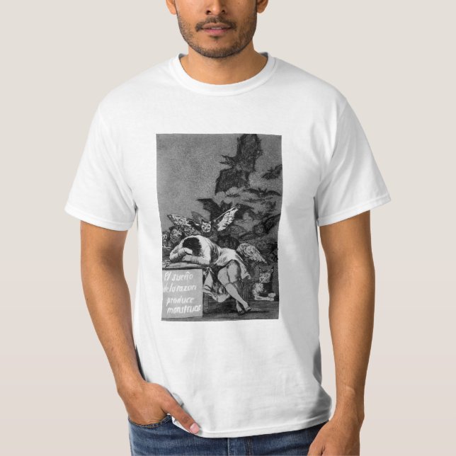 Goya The Sleep of Reason Produces Monsters T-Shirt (Front)