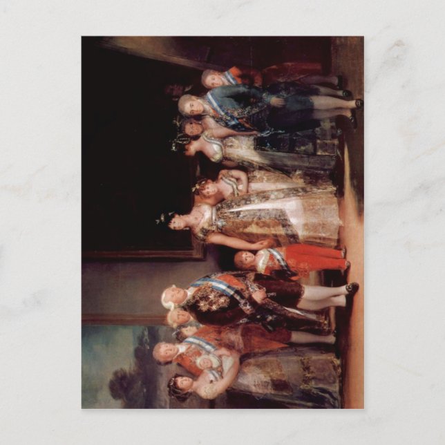 Goya y Lucientes, Francisco de Portr?t der Familie Postcard (Front)