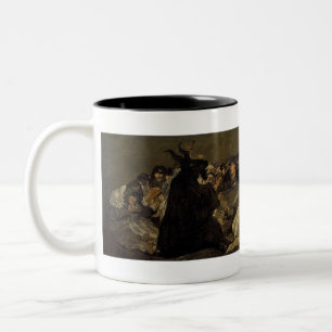 Goya's Witches Sabbath Two-Tone Coffee Mug