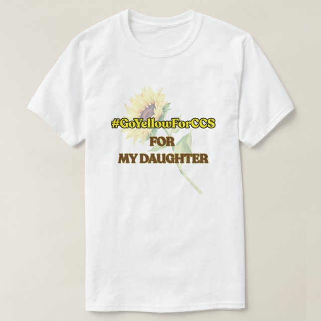 #GoYellowForCCS - Daughter Tshirt (Design Front)